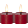 LED Värmeljus Flamme Flow | 5cm | röd 2st [Star Trading] 060-02 362104 - 1