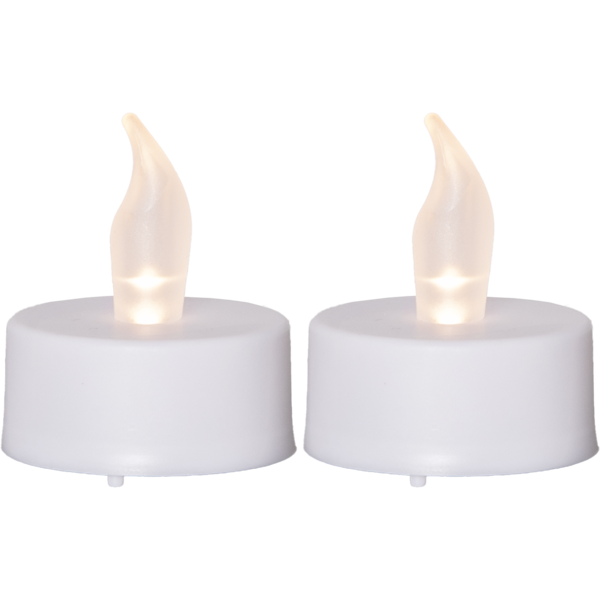 LED Värmeljus Paulo | 4cm | vit 2st [Star Trading] 066-06 361235 - 1