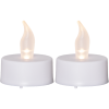 LED Värmeljus Paulo | 4cm | vit 2st [Star Trading]