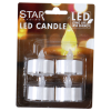LED Värmeljus Paulo | 4cm | vit 4st [Star Trading] 066-01 361237 - 3