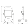 LED arbetsbelysning bärbar | 4000K | 850 lumen | IP54 | 10W [123ink] 310662 LDR06710 - 7