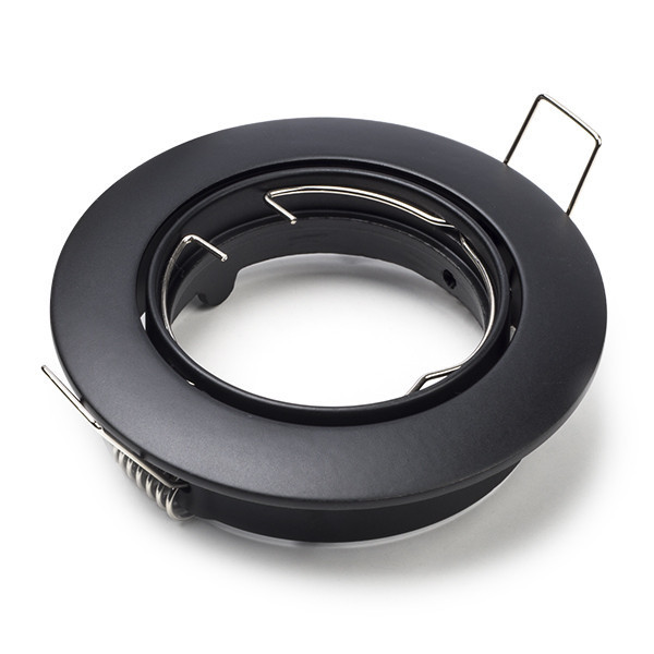 LED infälld armatur GU10 | Ø75mm | IP20 | svart [123ink] LDR08001 - 1