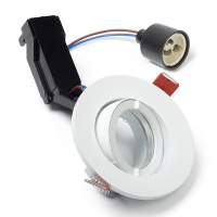 LED infälld armatur GU10 | Ø 75mm | IP44 | inomhus | vit [Sylvania] 3084060 LSY00027