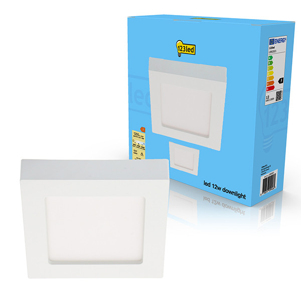 LED infälld downlight fyrkantig | 17.7 x 17.7cm | 3000-6000K | 12W | dimbar [123ink] 810384L123 LDR02021 - 1