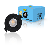 LED infälld spotlight | 2000-2700K | svart | Ø 68mm | 5.5W | dimbar [123ink]  LDR01974