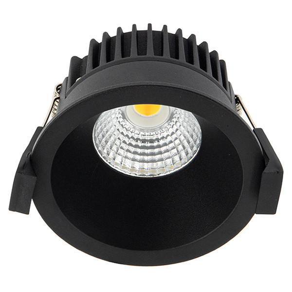 LED infälld spotlight | 2700K | 6W | Svart | Ø 68mm | IP44 | dimbar [123ink] V6081S-AC-Black LDR02144 - 1