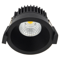 LED infälld spotlight | 2700K | 6W | Svart | Ø 68mm | IP44 | dimbar [123ink] V6081S-AC-Black LDR02144