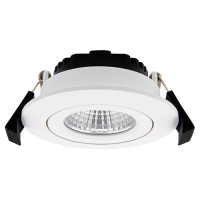 LED infälld spotlight | 2700K | vit | Ø 75mm | 6W | dimbar [123ink] V6054-AC-White LDR02134