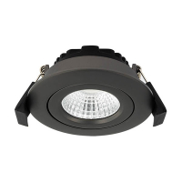 LED infälld spotlight Ø68mm dimbar | 2700K | matt metall | IP44 | 6W [123ink] LDR02264