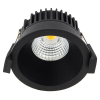 LED infälld spotlight Ø68mm dimbar | 2700K | svart | IP44 | 6W [123ink] LDR02144 - 1