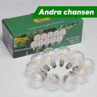 LED lampa E12 dimbar | G40 klar | för ljusslinga [123ink] 10st ⭐ 502261
