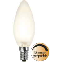LED lampa E14 | C35 | frostad | 2700K | 4W | dimbar [Star Trading] 350-13-1 361752