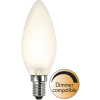 LED lampa E14 | C35 | frostad | 2700K | 4W | dimbar [Star Trading] 350-13-1 361752 - 1