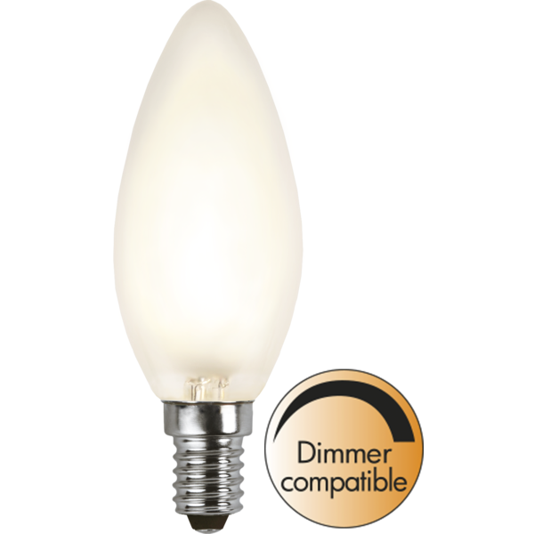 LED lampa E14 | C35 | frostad | 2700K | 4W | dimbar 350-13-1 361752 - 1