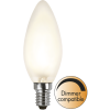 LED lampa E14 | C35 | frostad | 2700K | 4W | dimbar
