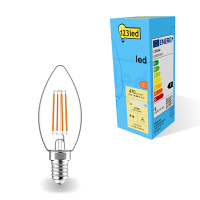 LED lampa E14 | C35 | klar | 2700K | 4.5W | dimbar [123ink]  LDR01882