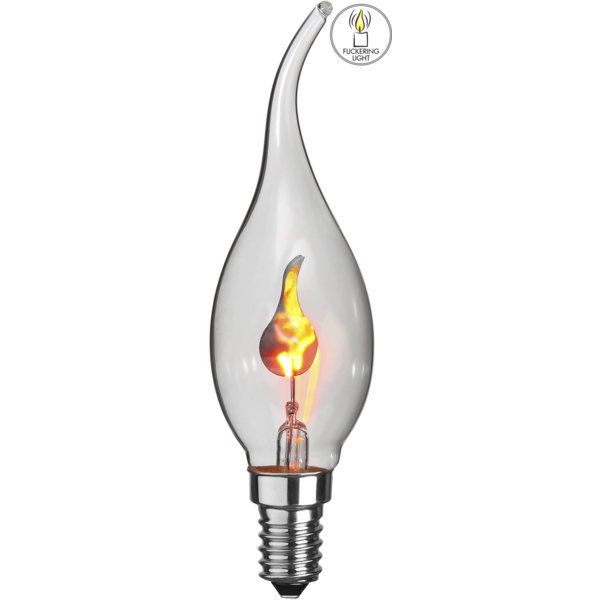 LED lampa E14 | C35 | klar | 3W [Star Trading] 361-56 361748 - 1