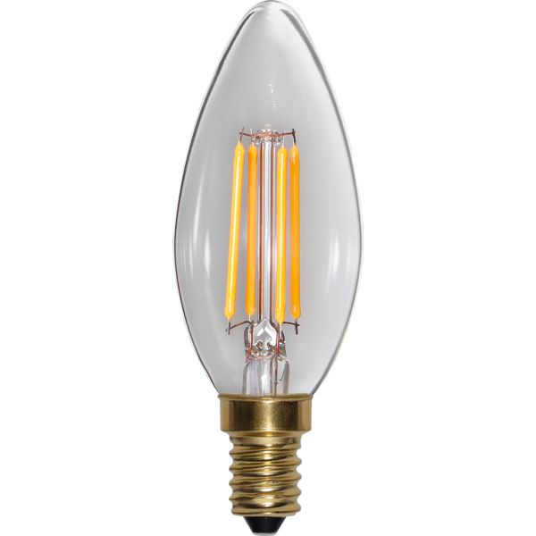 LED lampa E14 | C35 | soft glow | 2100K | 4W | dimbar [Star Trading] 353-05-1 361453 - 2
