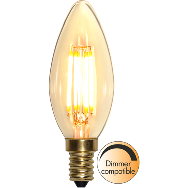 LED lampa E14 | C35 | soft glow | 2100K | 4W | dimbar 353-05-1 361453 - 1
