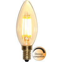 LED lampa E14 | C35 | soft glow | 2100K | 4W | dimbar 353-05-1 361453