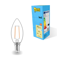 LED lampa E14 | C35 klar | 2700K | 2.5W (25W) [123ink] LDR01872