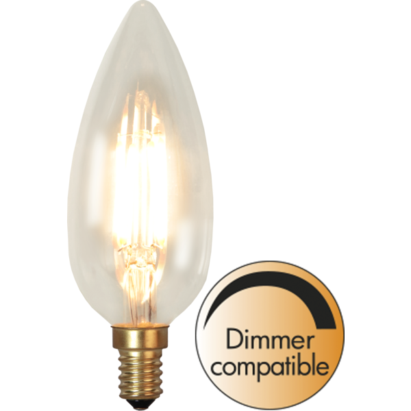 LED lampa E14 | C45 | soft glow | 3W | dimbar [Star Trading]⭐ 338-81-1 361758 - 1