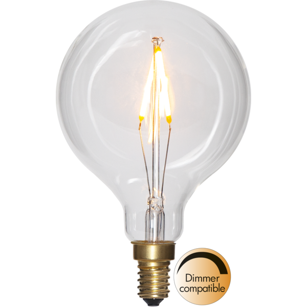 LED lampa E14 | G80 | soft glow | 1.5W | dimbar [Star Trading] 355-60-1 361760 - 1