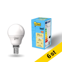 LED lampa E14 | P45 | frostad | 4000K | 2.5W | 6st [123ink]  LDR01899
