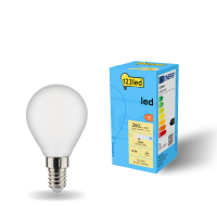 LED lampa E14 | P45 | frostad | 4000K | 2.5W | dimbar [123ink]  LDR01910