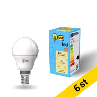 LED lampa E14 | P45 | frostad | 4000K | 4.9W | 6st [123ink]  LDR01903