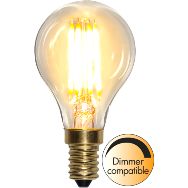 LED lampa E14 | P45 | soft glow | 2100K | 4W | dimbar [Star Trading] 353-15-1 361465 - 1