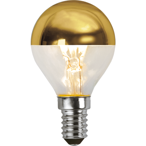 LED lampa E14 | P45 | top coated guld | 2700K | 3.5W | dimbar [Star Trading] 352-93-1 361772 - 2