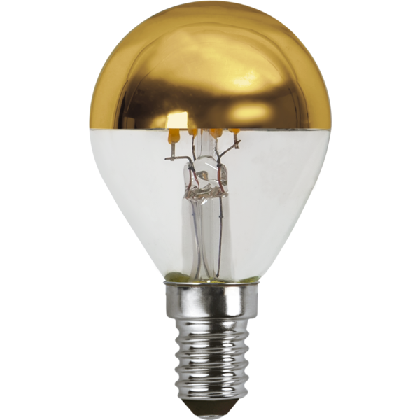 LED lampa E14 | P45 | top coated guld | 2700K | 3.5W | dimbar [Star Trading] 352-93-1 361772 - 3