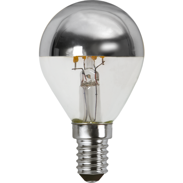 LED lampa E14 | P45 | top coated silver | 2700K | 3.5W | dimbar [Star Trading] 352-91-1 361771 - 2