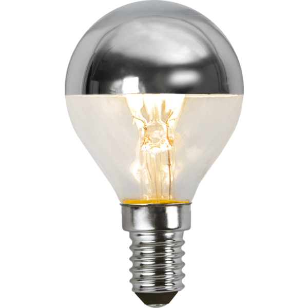 LED lampa E14 | P45 | top coated silver | 2700K | 3.5W | dimbar [Star Trading] 352-91-1 361771 - 3
