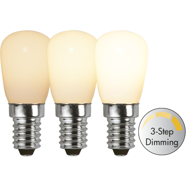 LED lampa E14 | ST26 | 2W | 3-stegs dimbar 375-88 361782 - 1