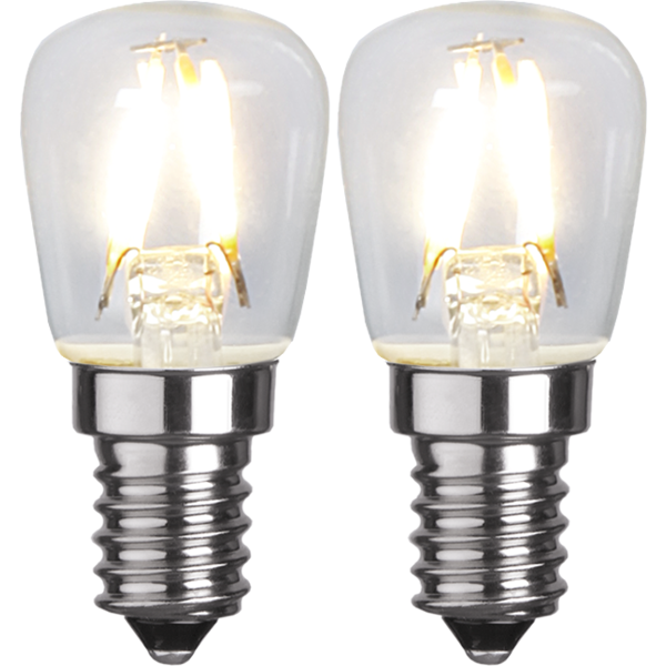 LED lampa E14 | ST26 | klar | 1.3W | 2st [Star Trading] 352-41-2 361467 - 1