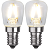 LED lampa E14 | ST26 | klar | 1.3W | 2st