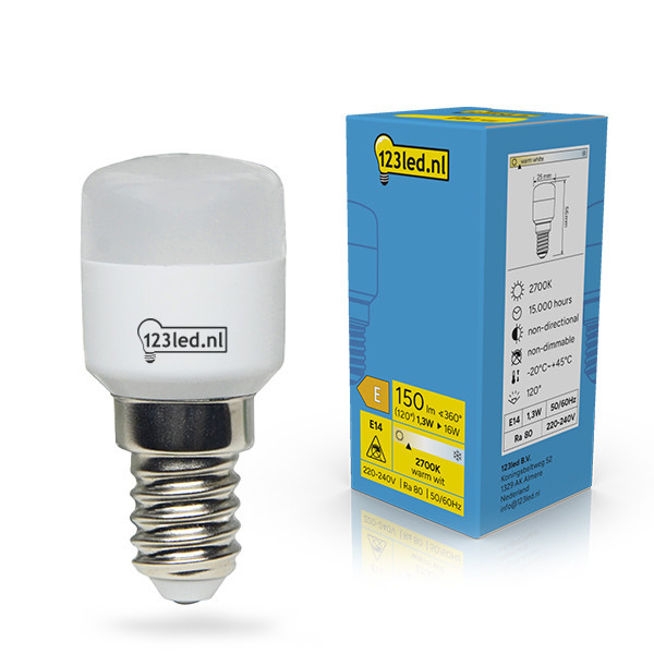 LED lampa E14 | T26 matt  | 2700K | 1.3W (16W) [123ink] LDR02366 - 1