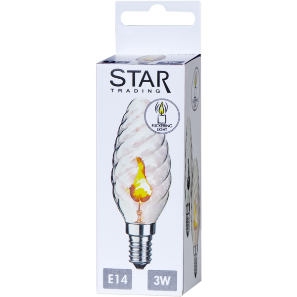 LED lampa E14 | TC35 | klar | 3W [Star Trading] 361-55 361749 - 3