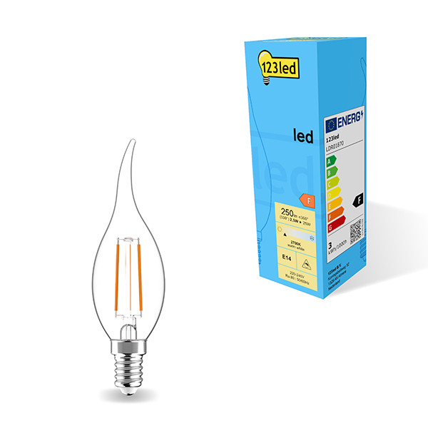 LED lampa E14 dimbar | C35T | 2700K | 2.8W (25W) [123ink] LDR01870 - 1