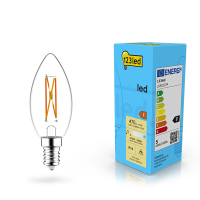 LED lampa E14 dimbar | C35 | 2200-2700K | 4.5W (40W) [123ink] LDR02074