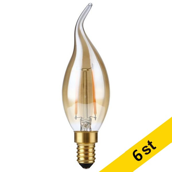 LED lampa E14 dimbar | C35 | 2200K | Dimbar | 2W (15W) [123ink] 6st LDR09293 - 1