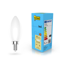 LED lampa E14 dimbar | C35 matt | 2200-2700K | 4.5W (40W) [123ink] LDR02080
