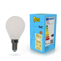 LED lampa E14 dimbar | P45 matt | 2200-2700K | 4.5W (40W) [123ink] LDR02082