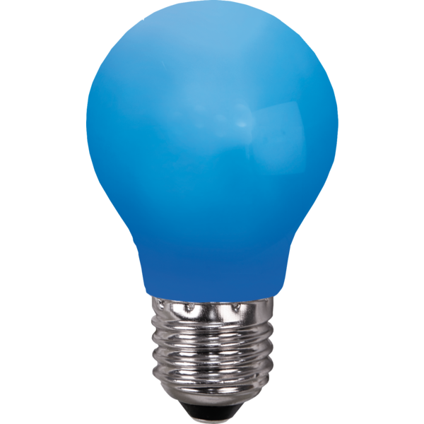 LED lampa E27 | A55 | Blå | utomhus | 0.9W [Star Trading] 356-49-4 361802 - 1