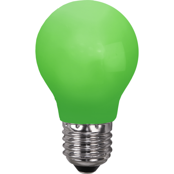 LED lampa E27 | A55 | Grön | utomhus | 0.9W [Star Trading] 356-43-4 361801 - 1