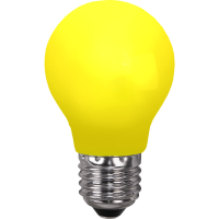 LED lampa E27 | A55 | Gul | utomhus | 0.9W [Star Trading] 356-40-4 361803