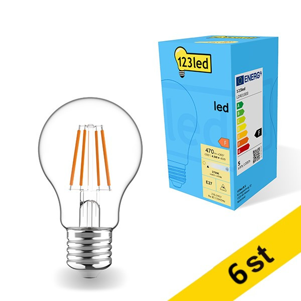 LED lampa E27 | A60 | 4.5W | dimbar 6st [123ink]  LDR01801 - 1