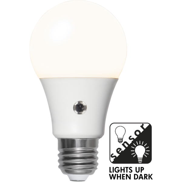 LED lampa E27 | A60 | Dag/natt-sensor | 8.2W 357-06-3 361822 - 1